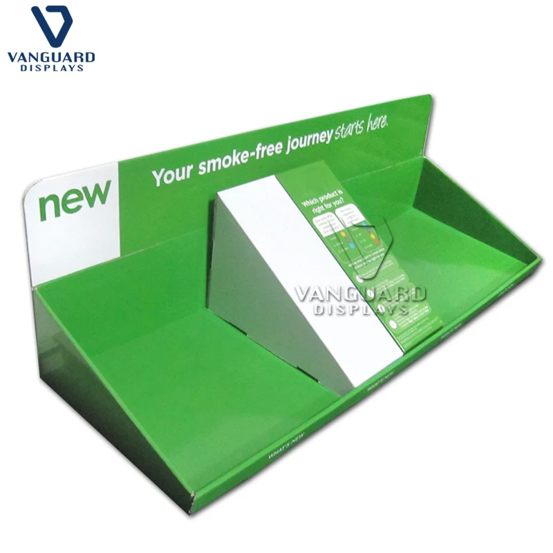 Custom Cardboard PDQ Display Box, Cosmetic Promotion Corrugated Counter Top Display Unit
