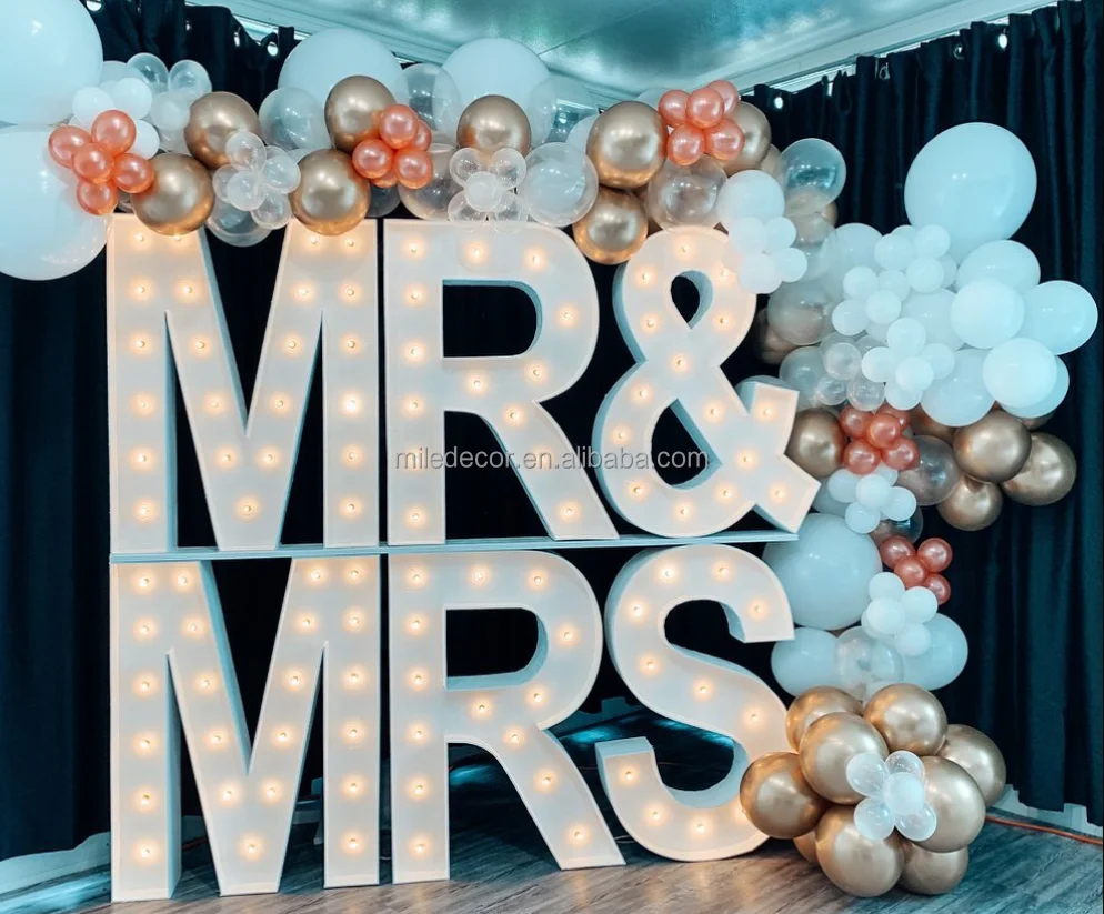 Свадебный поставщик 3D гигантский один буквенный стенд большие акриловые буквы алфавит