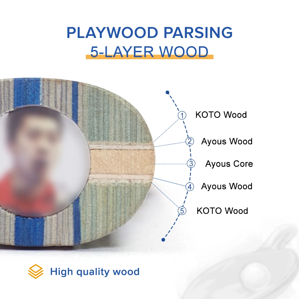 5 Star Ping Pong Paddle Original Equipment Manufacturer Process Five Star Table Tennis Bat Racket