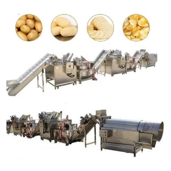 Small Scale Semi-automatic Fresh Fried Potato Crisp Chips Making Machine Complete Line Manufacturing Plant Low Cost Restaurant