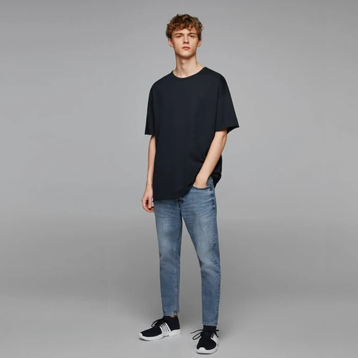 OEM Wholesale Hip Hip Custom Oversized Tshirt 100% Cotton Blank Plain Tshirt