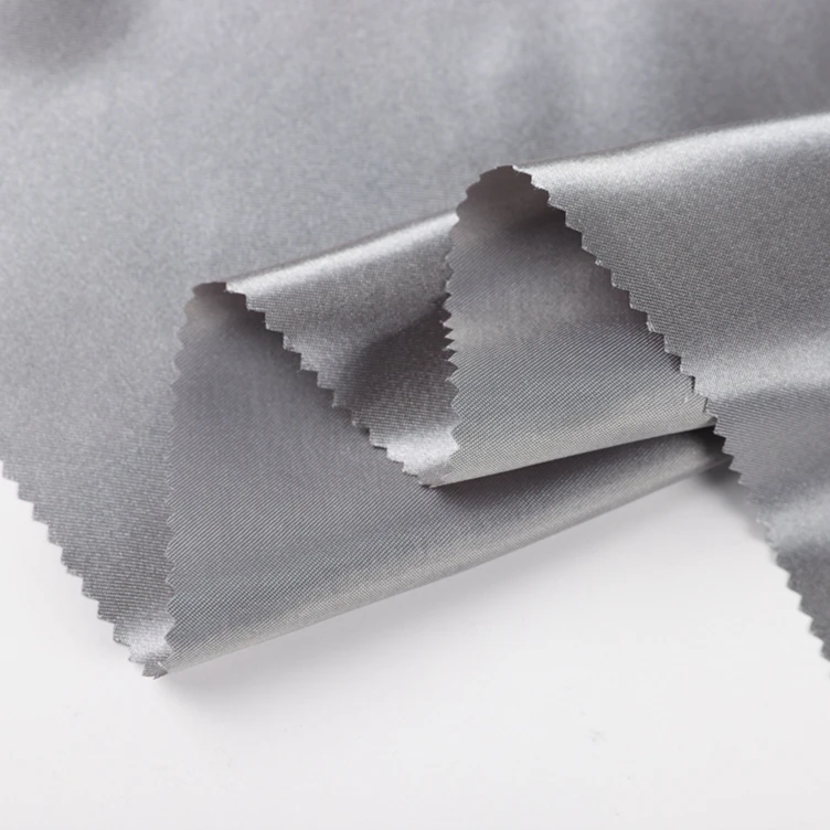 Текстильное постельное белье 100% полиэстер микрофибра черная атласная ткань экологически чистая цена за метр