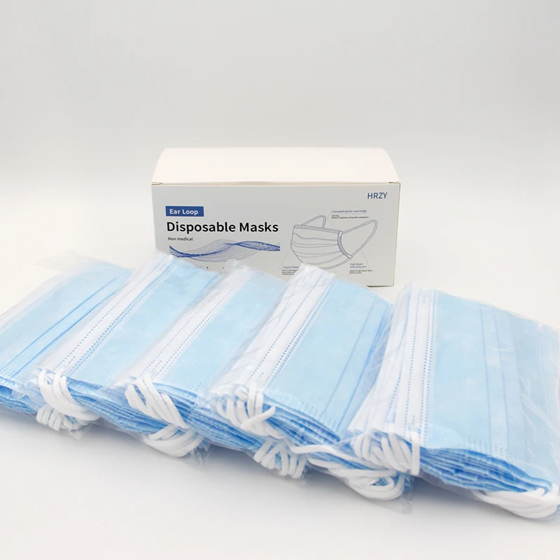 
Hot sale Adult Respirator 3 ply Non woven Protective disposable face mask with Filter suppliers direct factory in stock 