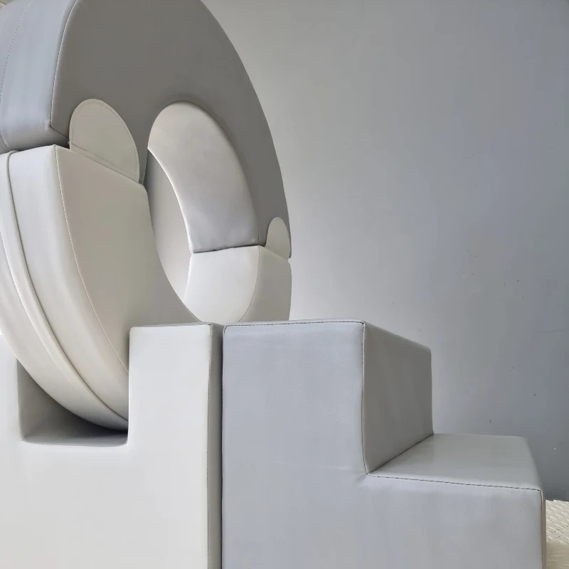 High Quality white pink grey foam soft play equipment indoor outdoor kids balance crawl sensory softplay rental event soft play