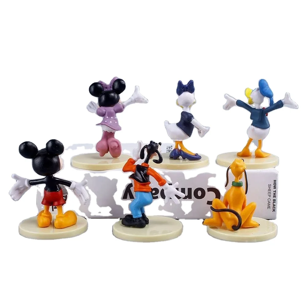 Mickey Minnie Miaomiaowu Gao Fei Pluto Donald Duck Decoration Hand-Made Model Cartoon Doll Cake Decoration