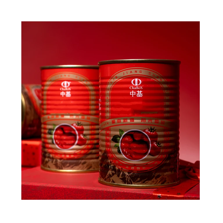 Easy open tomato paste in 28-30% brix with high fresh quality best price in different sizes