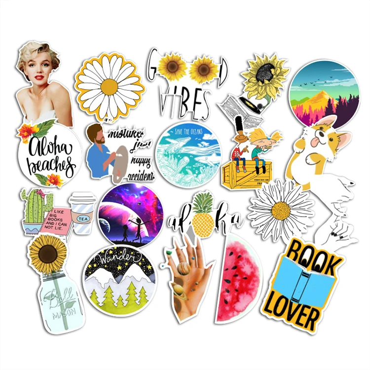 50Pcs Friends TV Show Stickers For Notebook Vinyl Skateboard Guitar Case Door Car Bike Laptop Luggage Stickers
