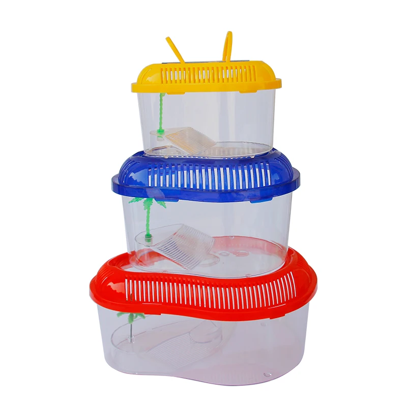 Aquarium turtle tank plastic aquarium fish tank Plastic framing jelly Fish tank aquarium portable fish box