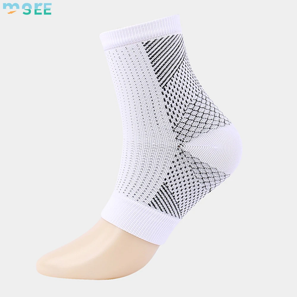 SeeMore Pressure Socks Sports Open Toe Compression Socks Elastic Ankle Support Pressure Pain Relief Ankle socks