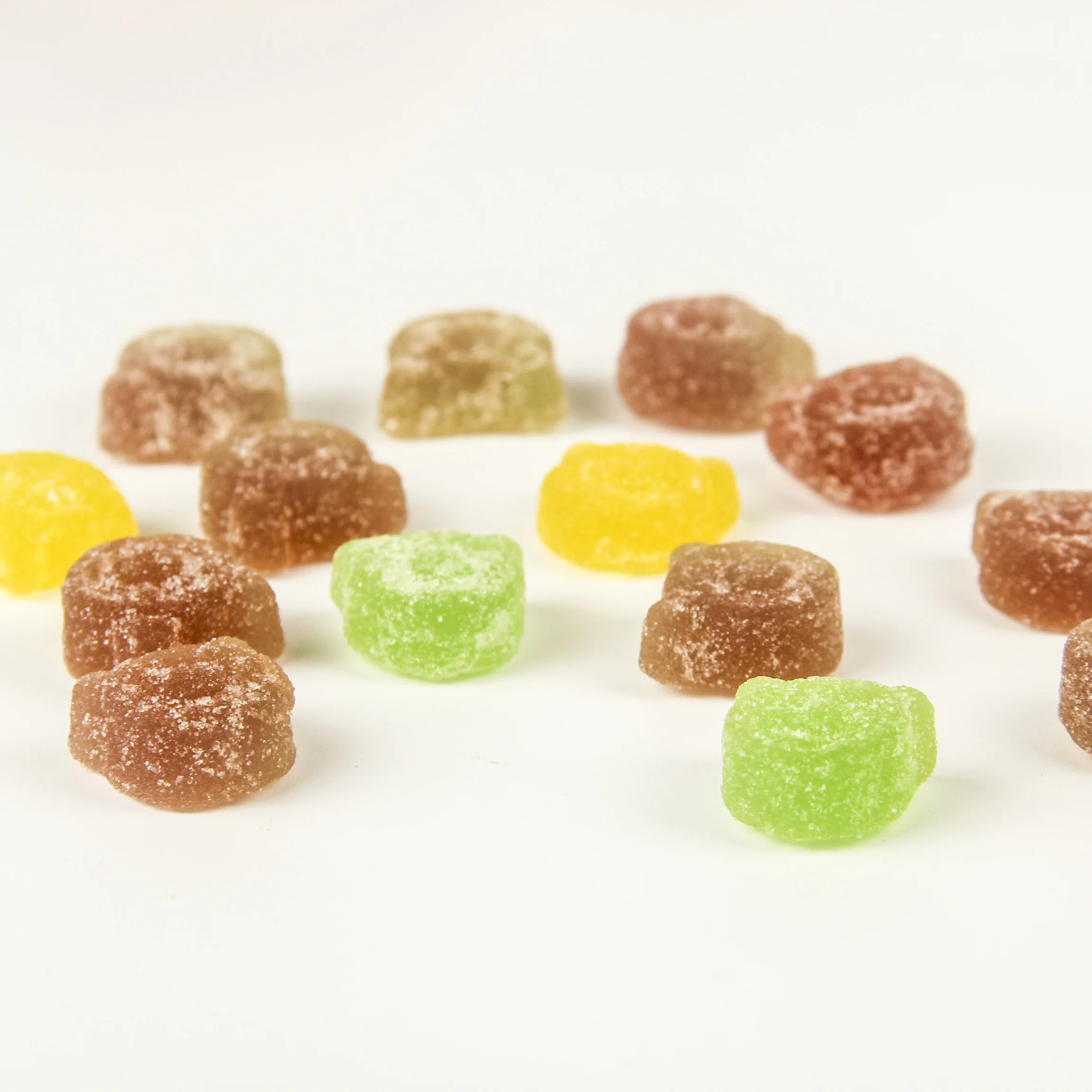Hot Selling Customizable Halal Sour Candy Fruity Flavor Hard Gummy Candy in Box or Bag Packaging Free Sample Available