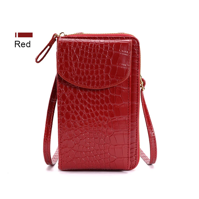2024 Hot new crocodile print fashion crossbody phone bag mobile with card bag function For Iphone 15 14 13 12Plus/pro/pro Max