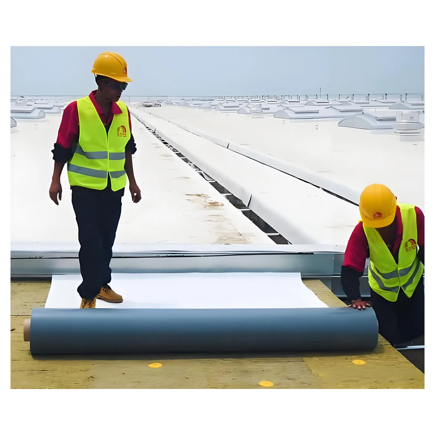 Thermoplastic Polyolefin TPO Waterproofing Membrane Can Be Used For The Roof Of Railway Station And Airport Factory Buildings