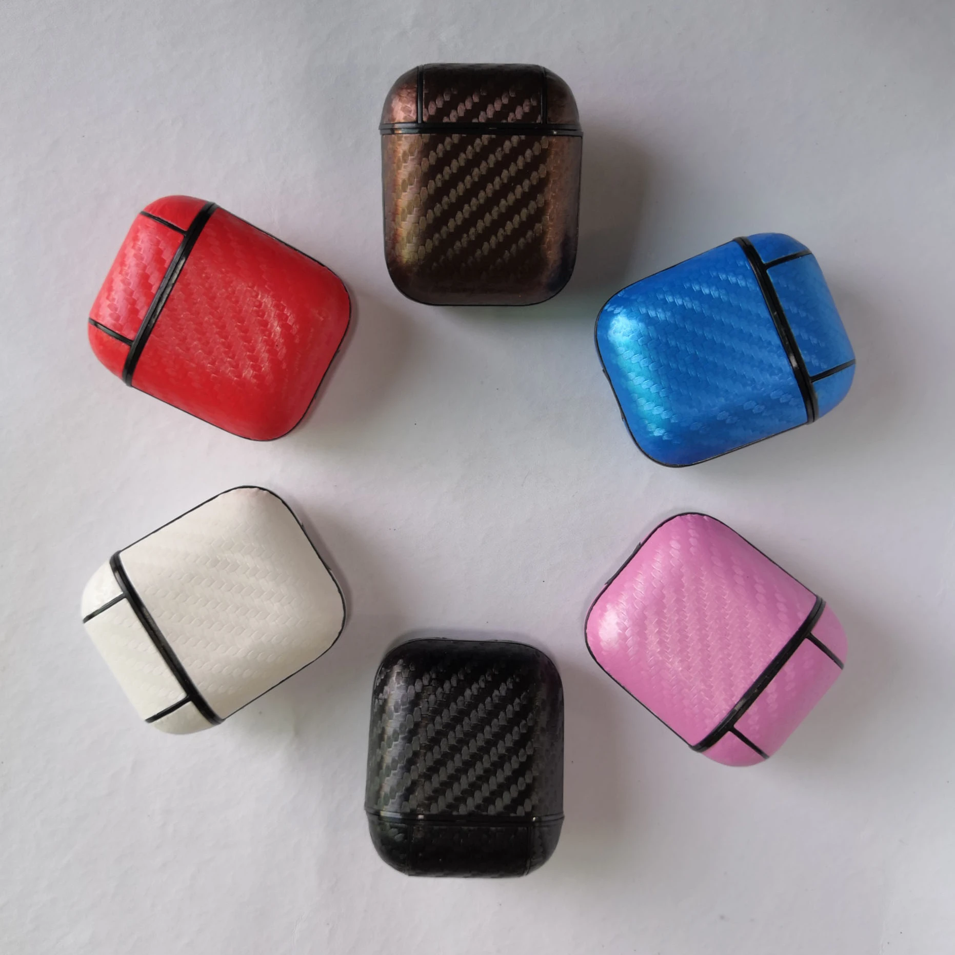 
Designer Leather Luxury Classic Wireless Charging Pro Case with Keychain Clip Wristlet Strap Accessories Kit for Apple AirPods 3 