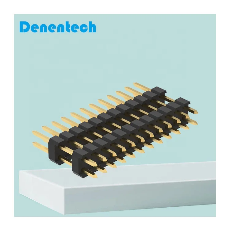 Custom pin box header Dual row straight pin header Connector 2.54mm Pin header for PCB Board