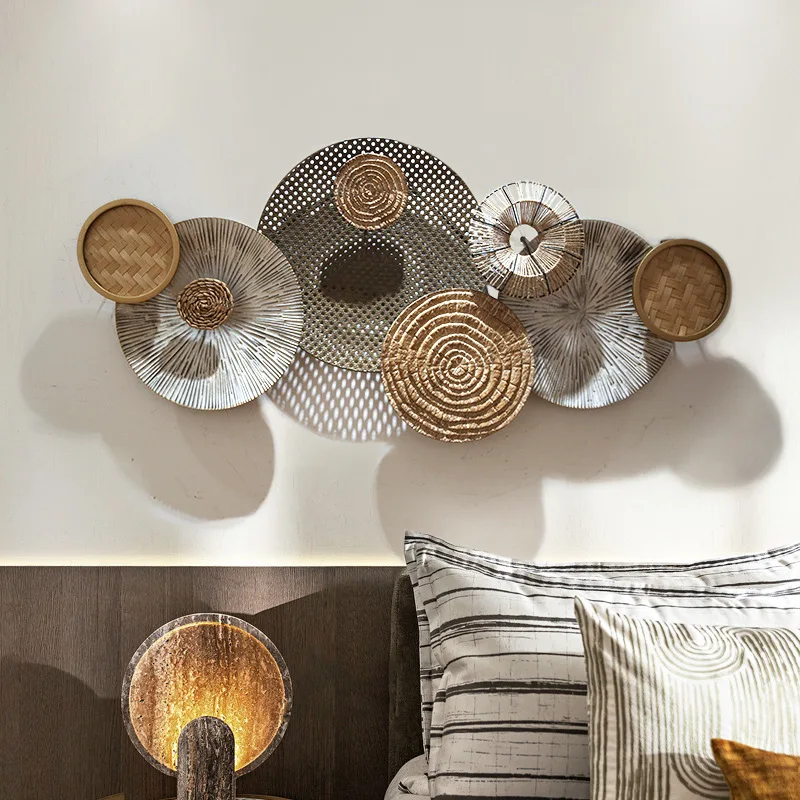 Moroccan Style Living Room Large Hanging Wood Metal Wall Art Luxury Home Decor