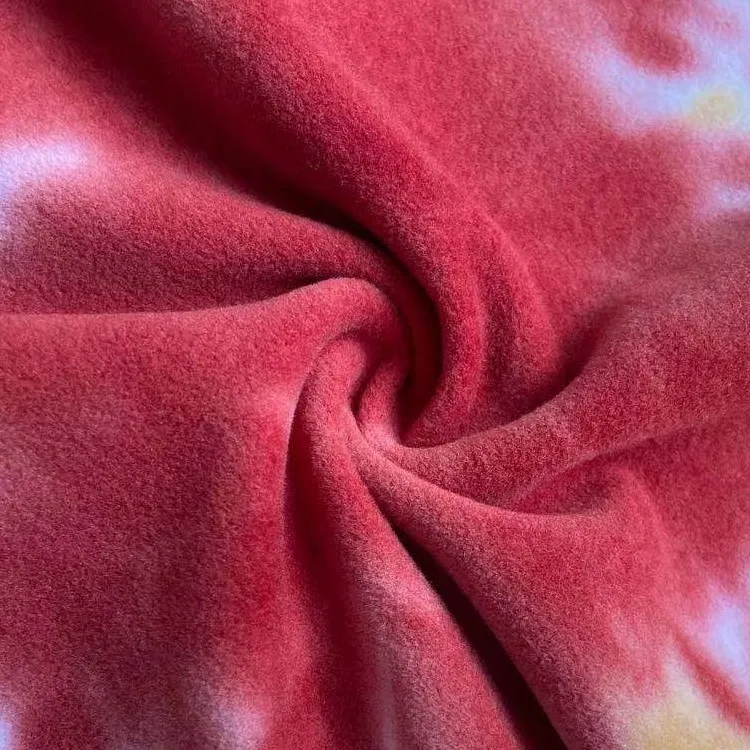 wholesale New fashion Knit polyester piano velvet tie dyed Dralon De velvet fabric