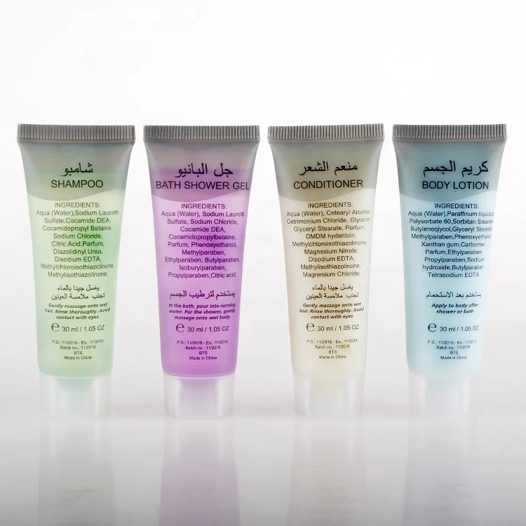 Hotel amenities tube disposable personalized mini hotel shampoo and conditioner