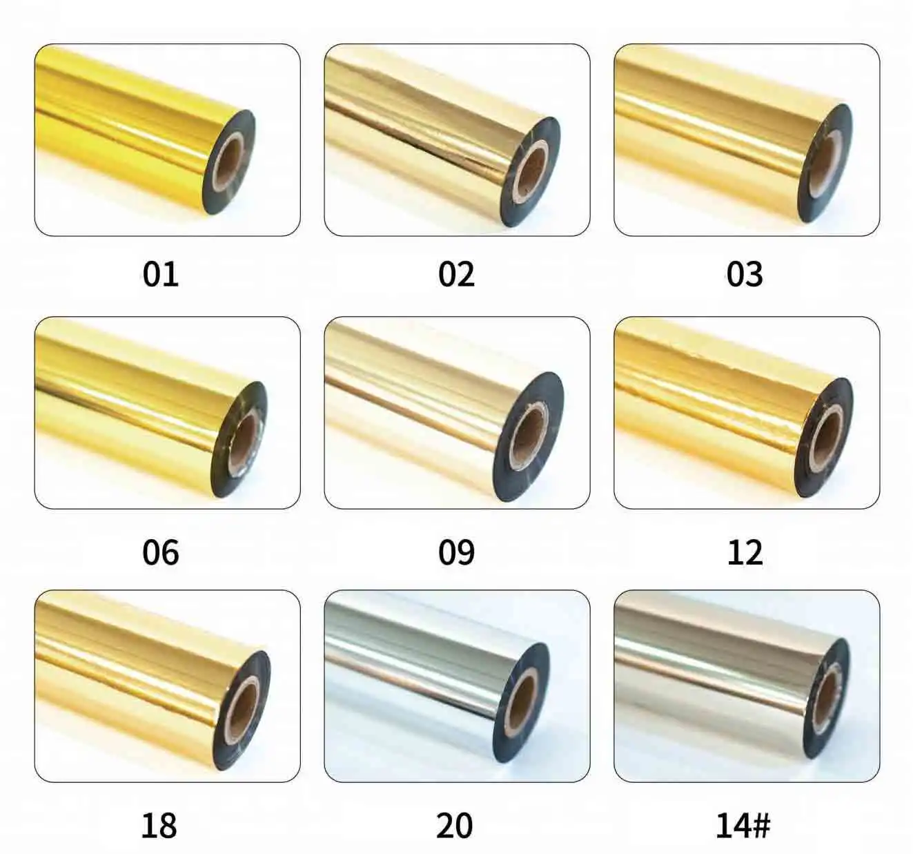 Hot Selling Hot Stamping Foil Heat Transfer Film Gold And Silver Color Use for Both Paper And Plastic
