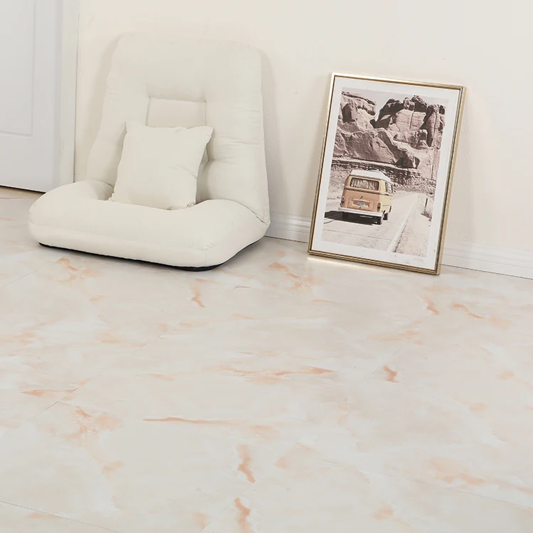 Linoleum Flooring Cheap PVC Tile Stickers Dry Bottom LVT Flooring Anti Abrasion Anti Slip Self Adhesive Vinyl Flooring