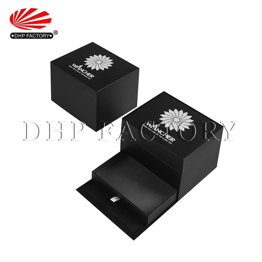 OEM brand factory wholesale rigid cardboard paper gift packaging custom made luxury watch boxes