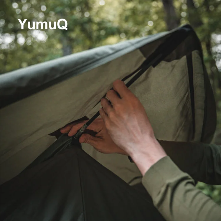 YumuQ шестиугольная семейная уличная кемпинговая проекционная купольная устойчивая к насекомым сетчатая шатровая палатка