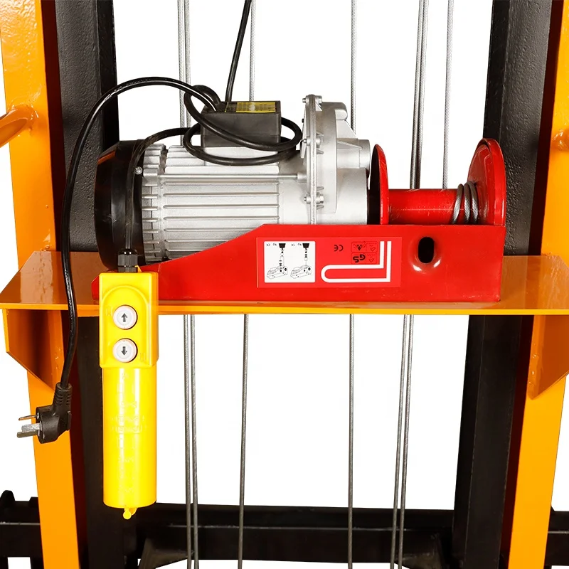 Large Capacity China Adjustable Forks Compact Pallet Stacker Manual Pallet Truck Stacker