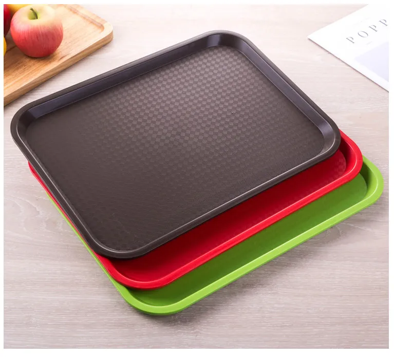 Yufan XX-001Z Different Size Firm Plain Pastel Food Serving Trays Plastic Blank Rolling Tray Bulk