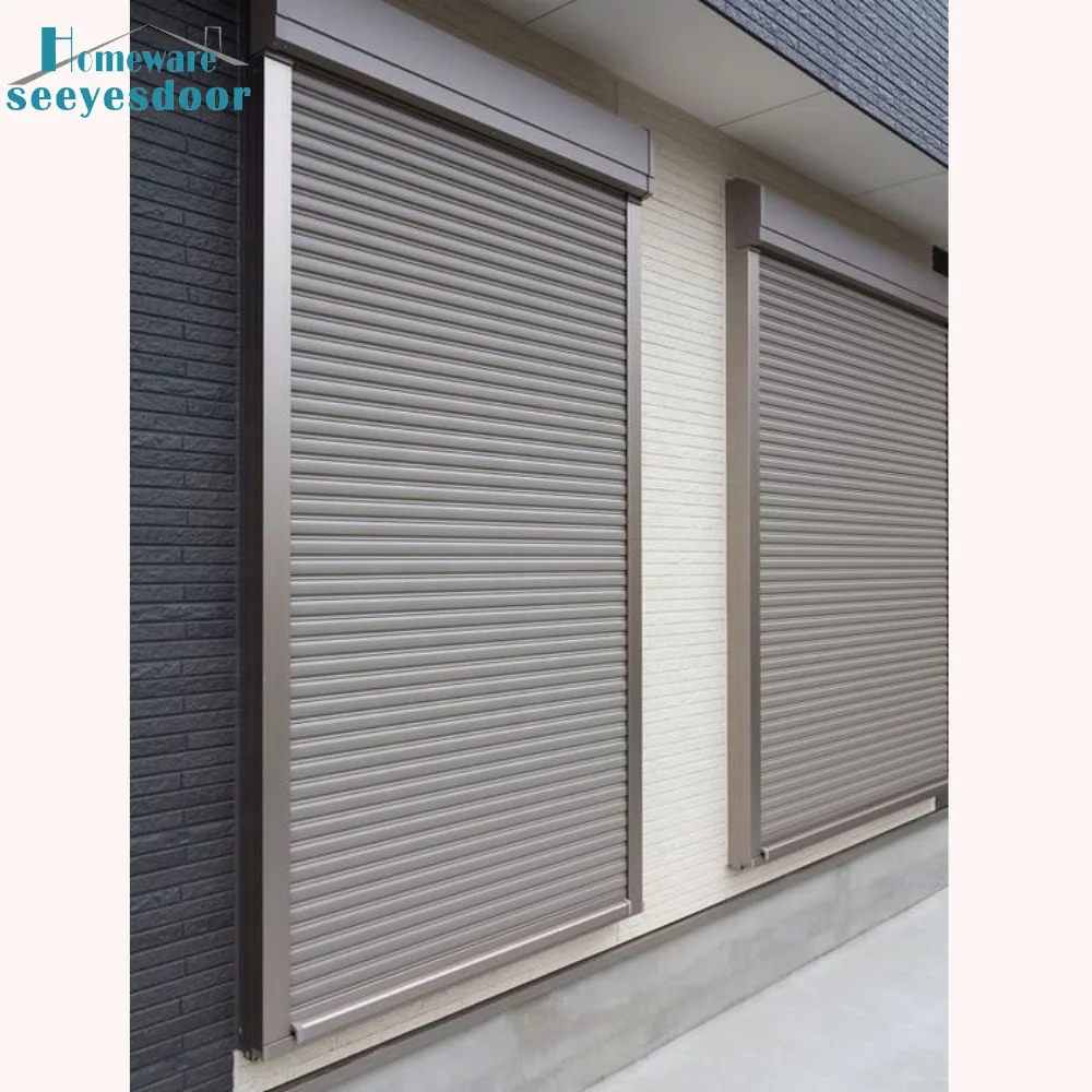 Seeyesdoor automatic insulated aluminum roller shutter garage door for warehouse