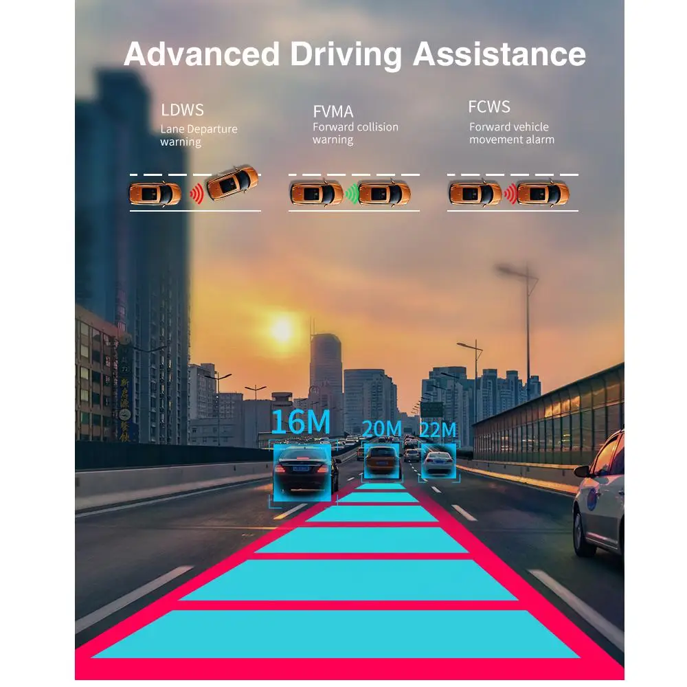 12in 4G Car DVR  Android 9.0 4 Channel  Dash Cam Record 360 View  Recorder  WIFI GPS Navigation ADAS Phone Live Video Check Nig