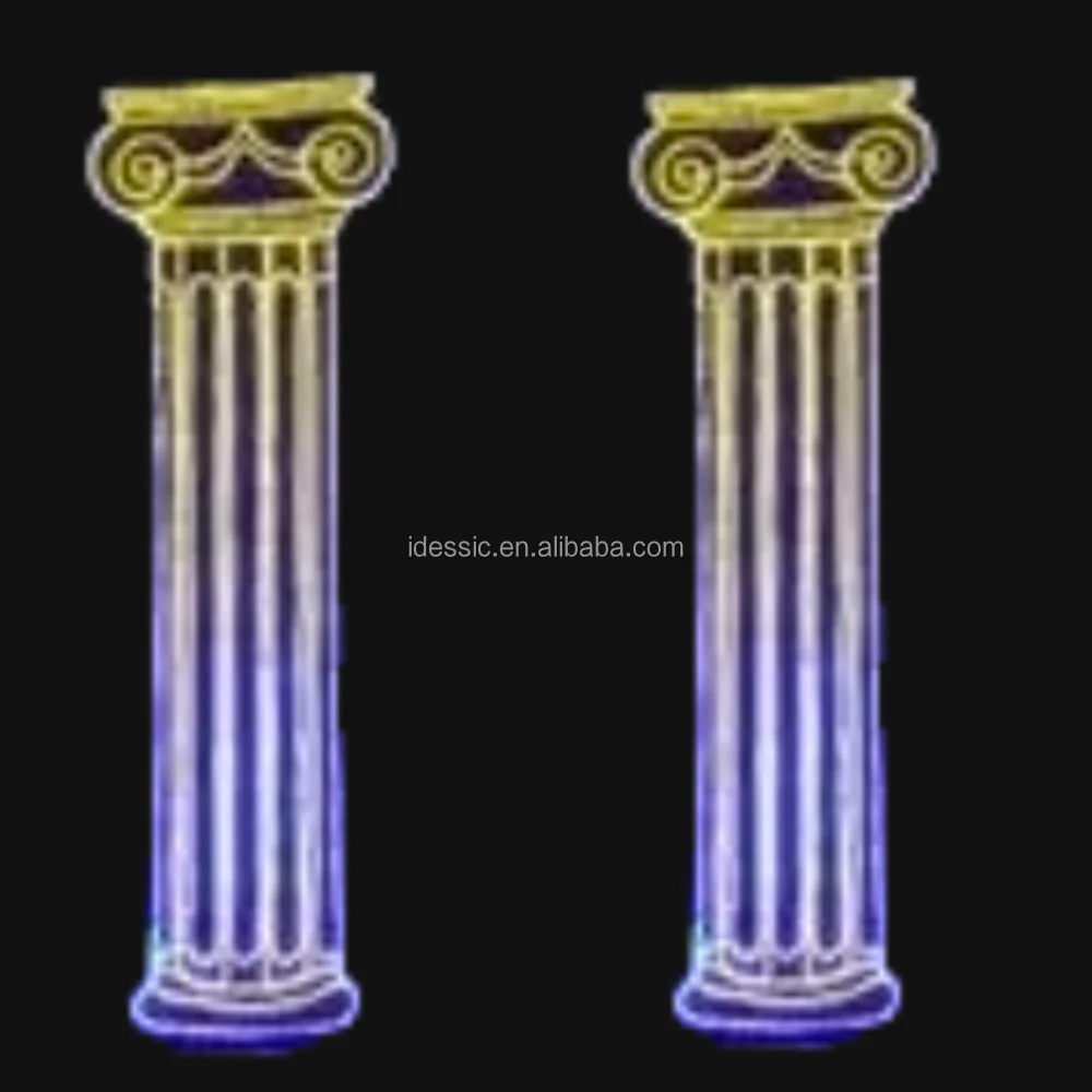 Outdoor large illuminated 2D rope light creative landmark Roman Colosseum displays for commercial garden decoration