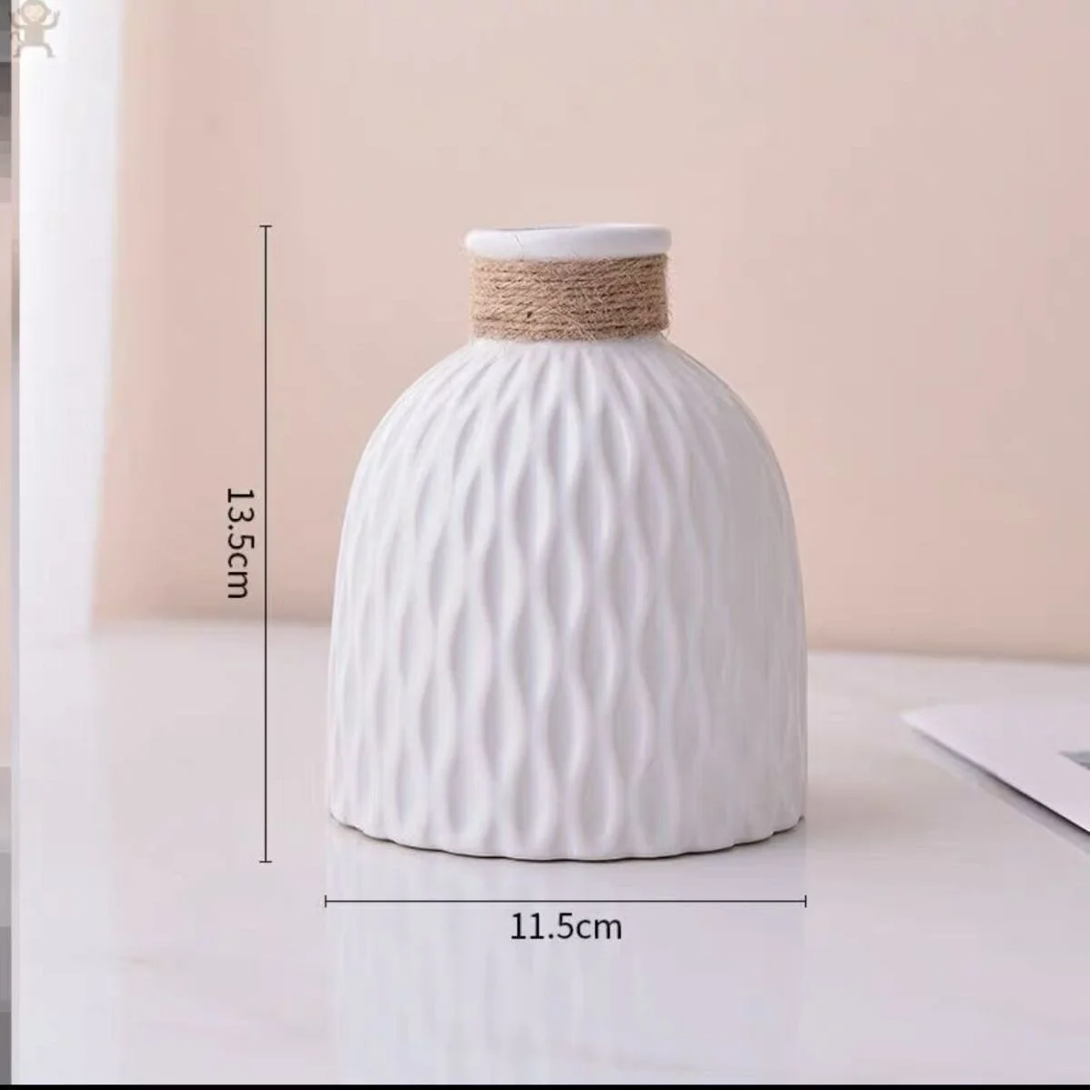 Nordic style light luxury creative ceramic vase hallway office desk surface panel dining table flower decoration