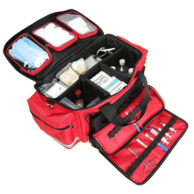 Travel Paramedical Devices Storage Memergency Bag Smell Proof Medical Grab Bag First Aid Kit Box