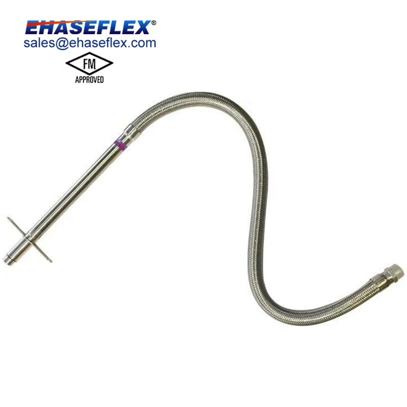 Hot Selling FM Stainless Steel Flexible Sprinkler Hose With Connectors Flexible Water Hose Corrugated Sprinkler Flexible Hose