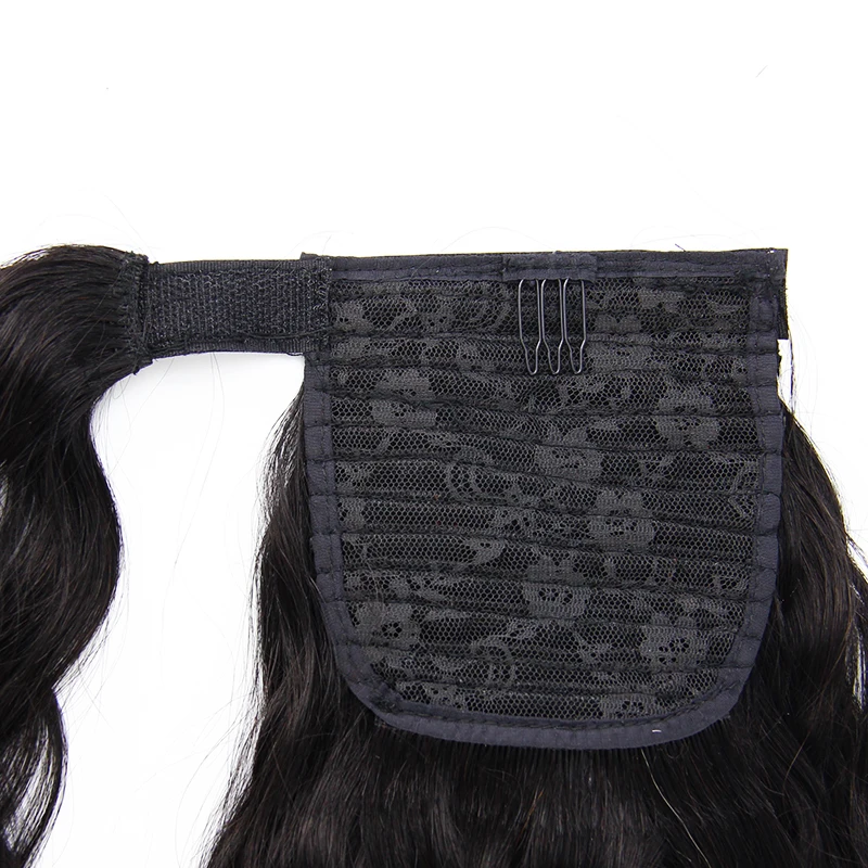 Natural Wrap Around Drawstring Ponytail 100% Virgin Human Hair Silky Straight, Remy Brazilian Human Hair Ponytails