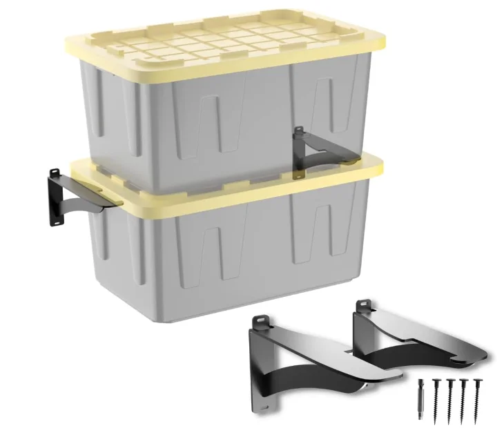 27-Gallon Bins Overhead Bin Rack for Container Ceiling Mount Adjustable Width Garage Storage Rack