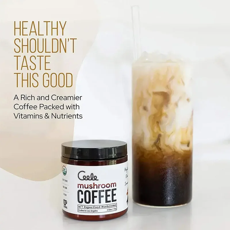 OEM Private Label Natural Kidney Gallbladder Health Support Supplement Organic Mushroom Coffee Powder