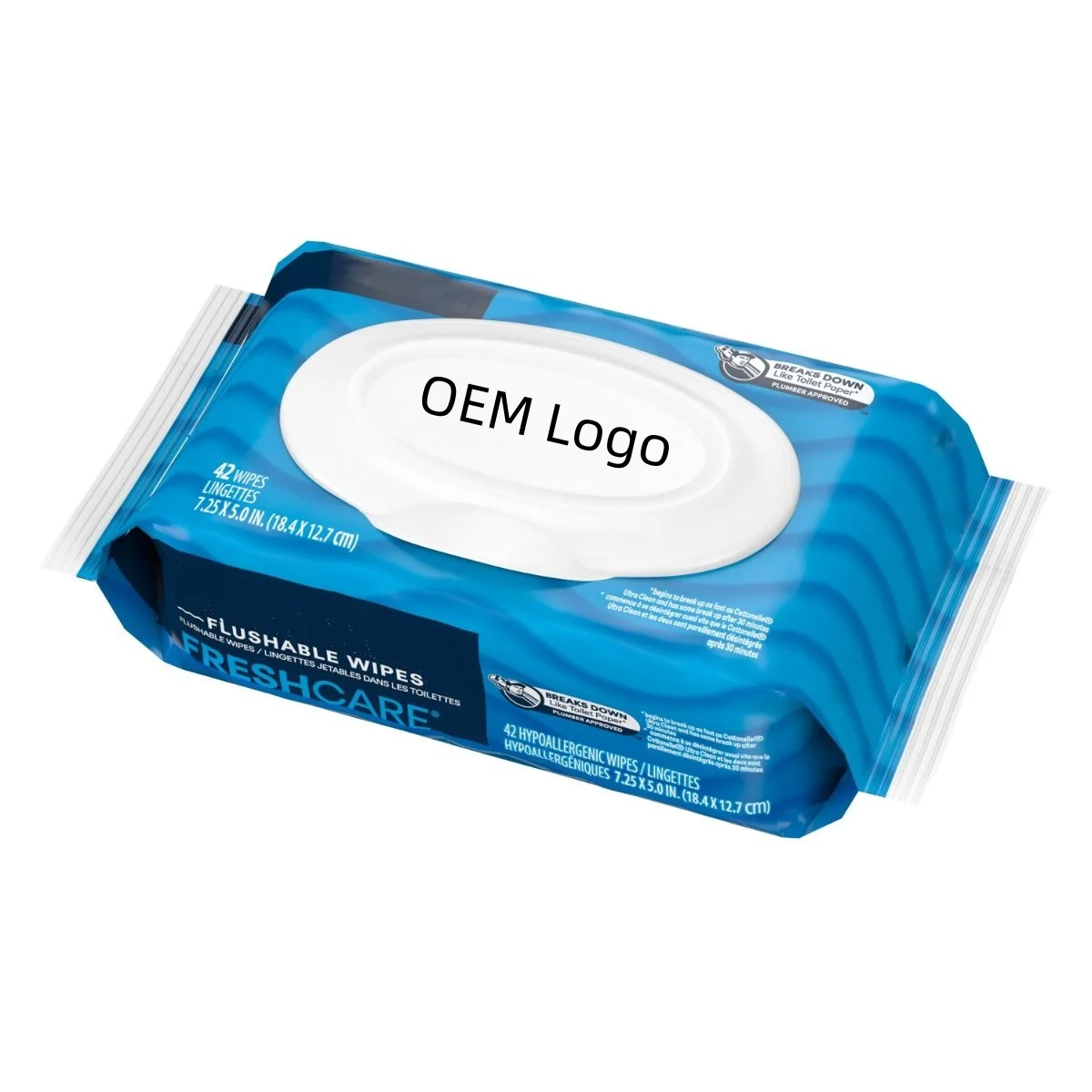 Premium quality feminine hygiene wipes 100% biodegradable pure water flushable wipes