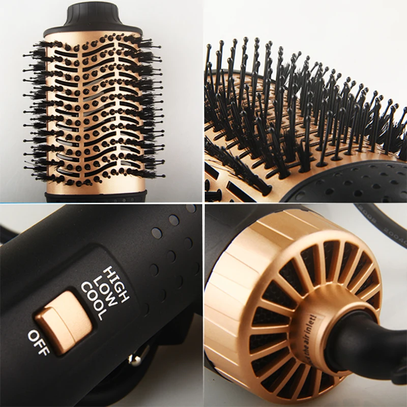 Professional Revlon Hair Dryer Brush Negative Ion One Step Volumizer Blow Dryer Brush