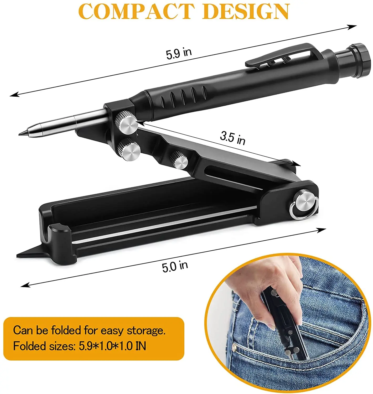 Hot sale Multi function Scribing Tool Profile Scribing Ruler Contour Gauge Doodle Line DIY Woodworking