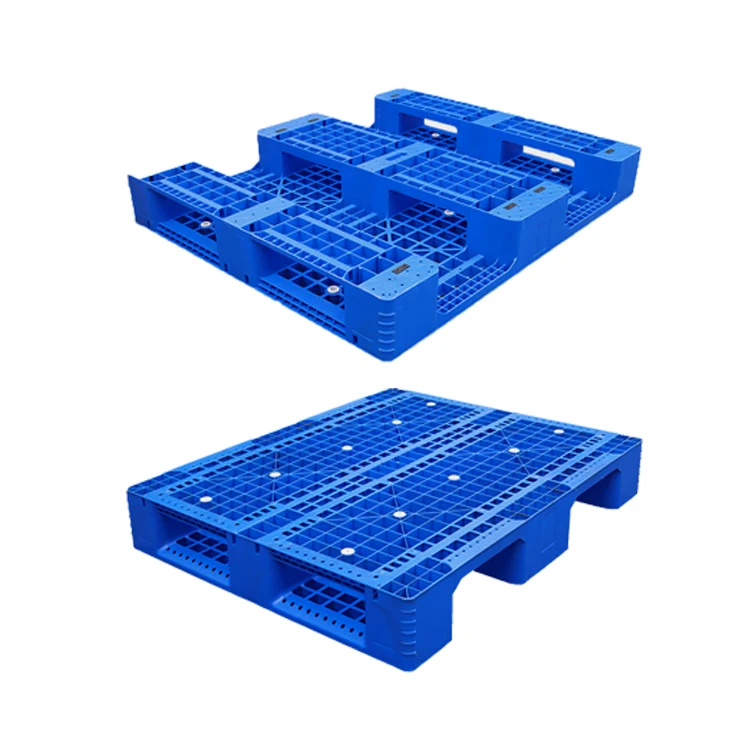 Промышленный Штабелируемый большой пластиковый поддон из полиэтилена высокой грузоподъемности со стальной арматурой от производителя