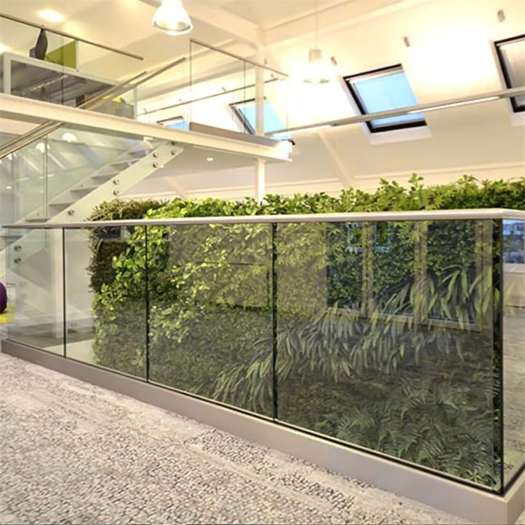 
Aluminium Security Balustrades, Aluminum Metal Frameless Profile U Channel Clamp Glass Railing 