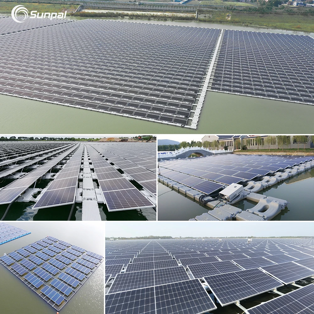 Sunpal Solar Panel Bracket Landscape Structure Floating Pv System For Lake