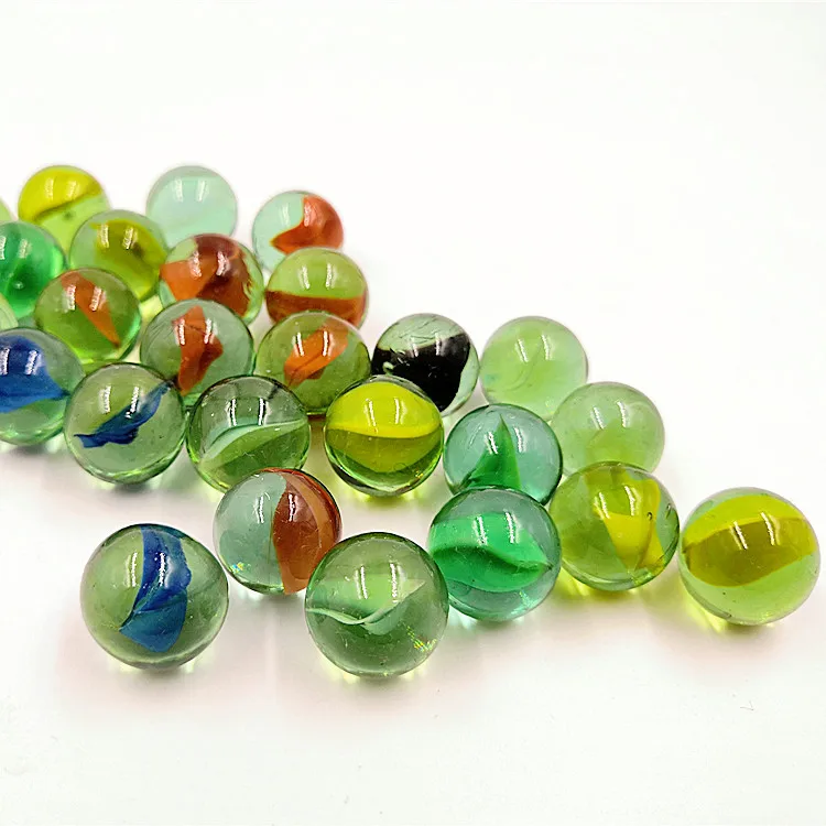 Nice quality kids toy round crystal clear glass marbles