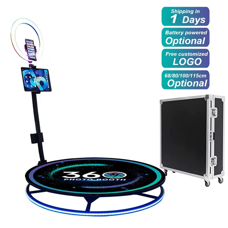 Dropshipping Shell Kiosk Props Machine 360 Degree Photo Video Booth Rotating 360 Photo Booth for Business