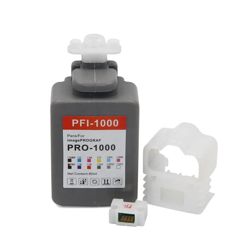 Ocinkjet 80ML Bulk PFI 1000 Ink Cartridge With Pigment Ink And Chips For Canon PRO 1000 Printer