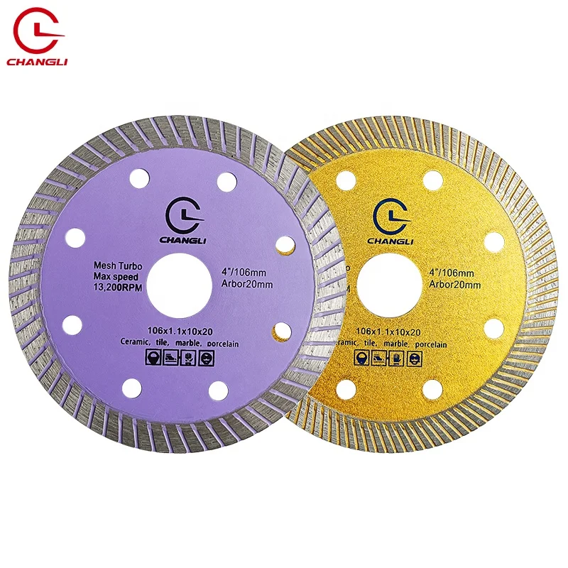 4 Inch Zero chipping marble stone tiles abrasive disc Granite Diamond tools stone carving saw blade granite marble cutting disc