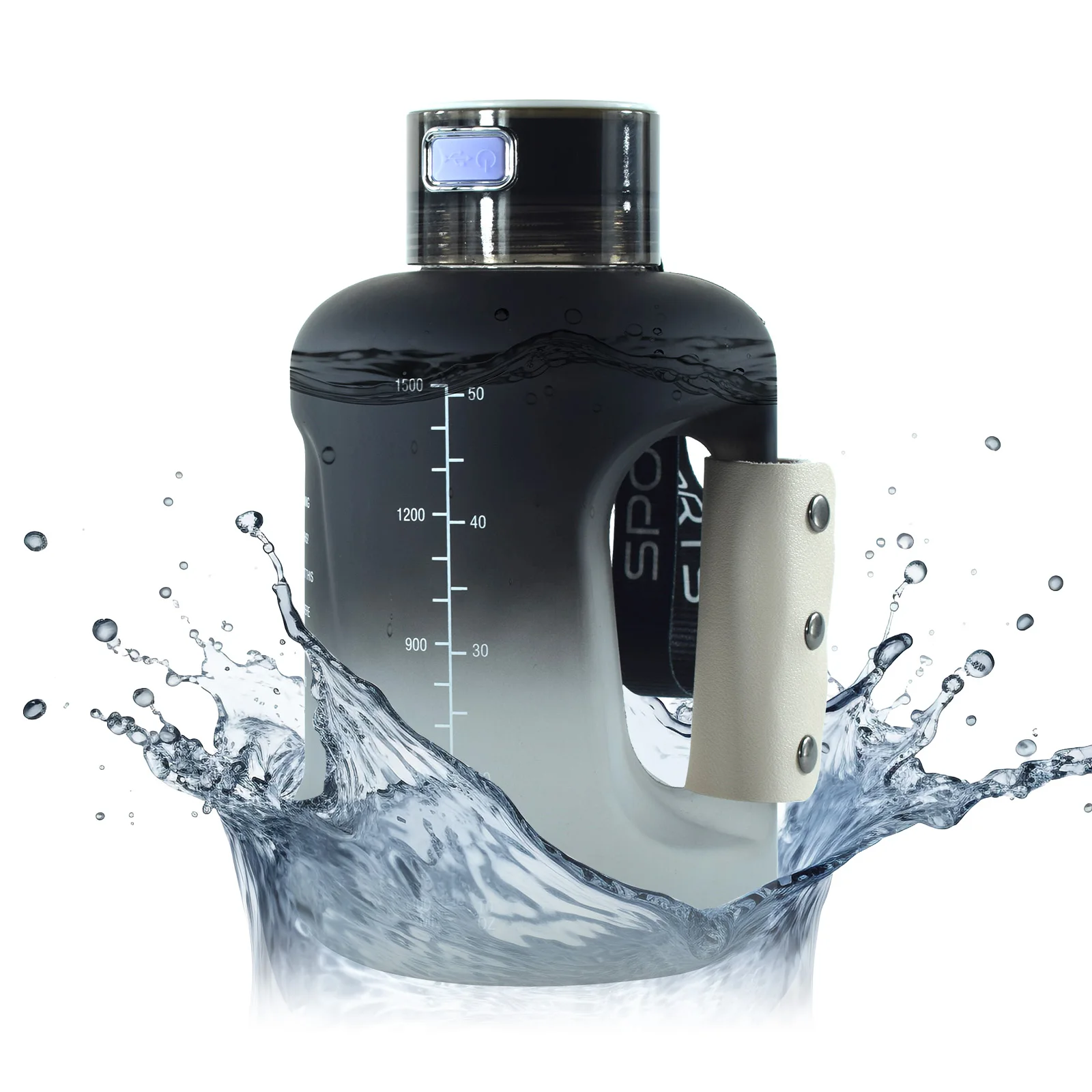 Custom Large Capacity 1.5L Hydrogen Water Bottle Alkaline Sport Water Jugs Portable Hydrogen Water Generator Production Device