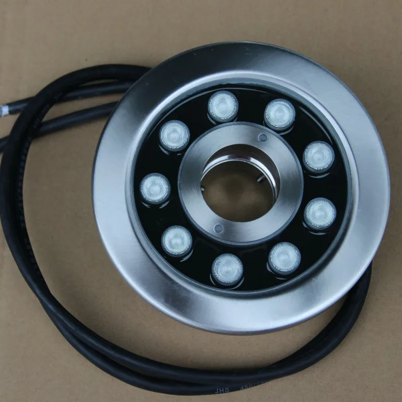 IP68 waterproof multi color 47mm Nozzle RGB 3in1 full color dmx controller underwater led fountain light for small fountain