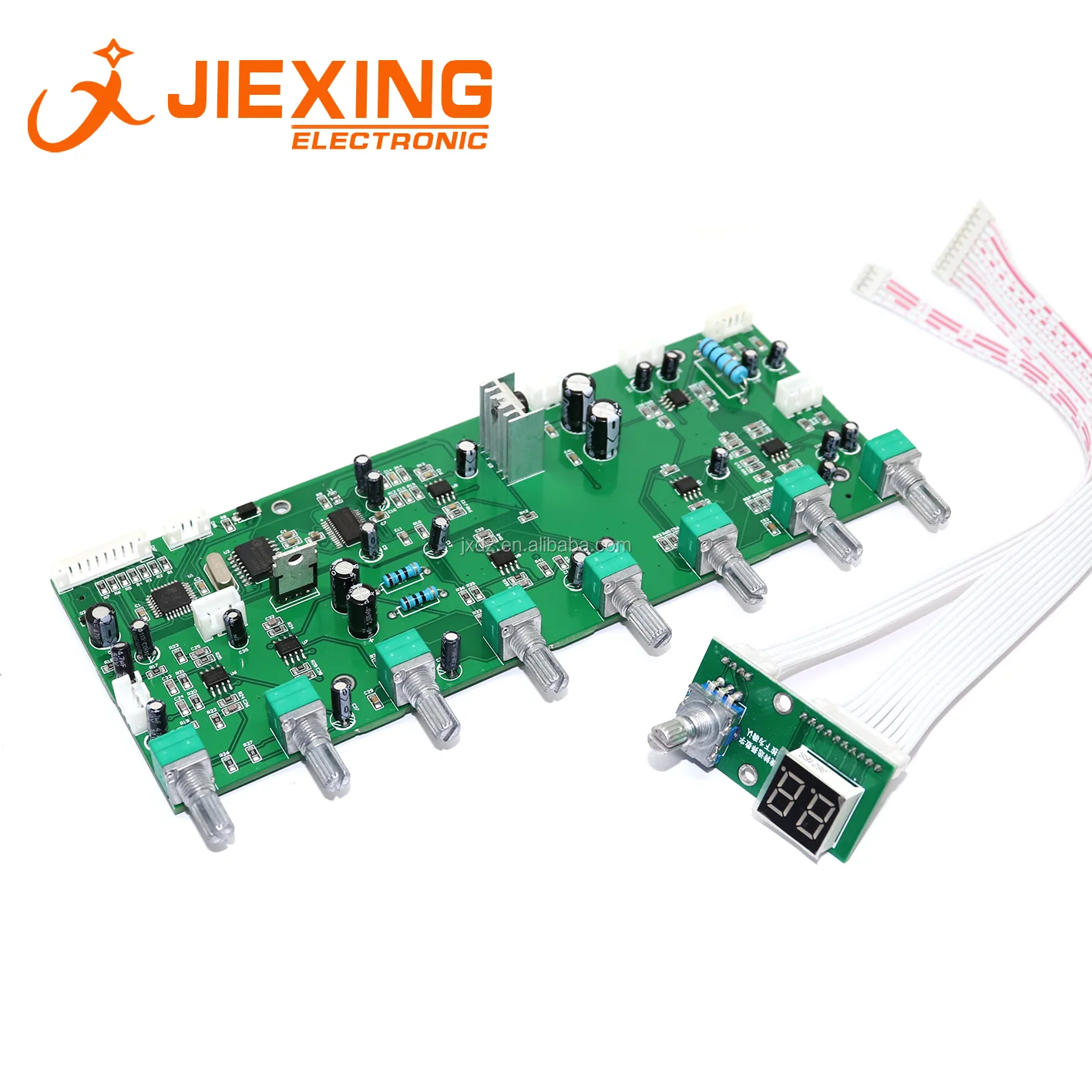 100 effects DSP digital reverb board Karaoke speaker microphone music preamplifier dual power supply with MP3 wireless interface