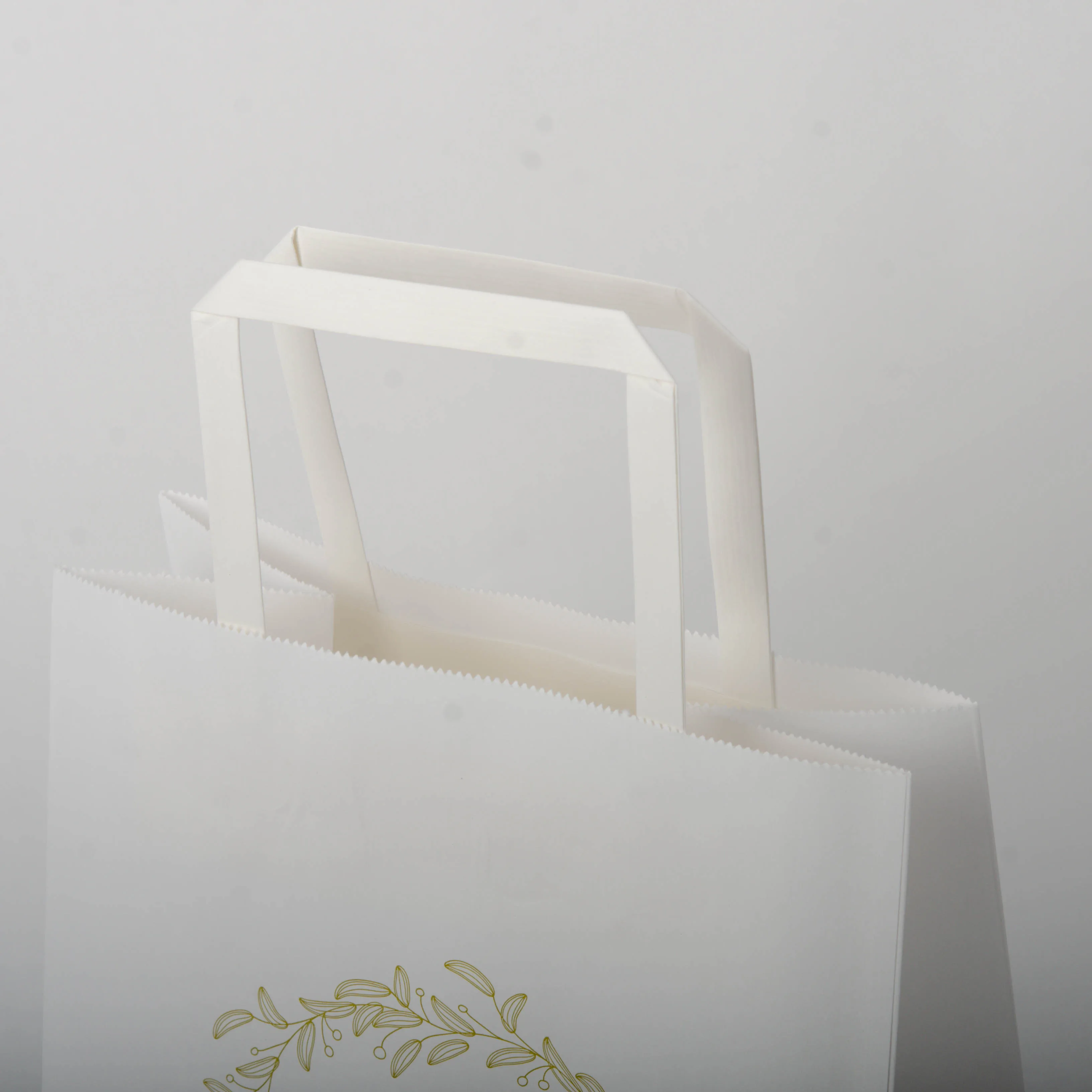 Craft Kraft Paper Bag with Handles Eco Recycle Custom Logo Printed Take Away Grocery Shopping Take Out Fast Food Packaging Brown